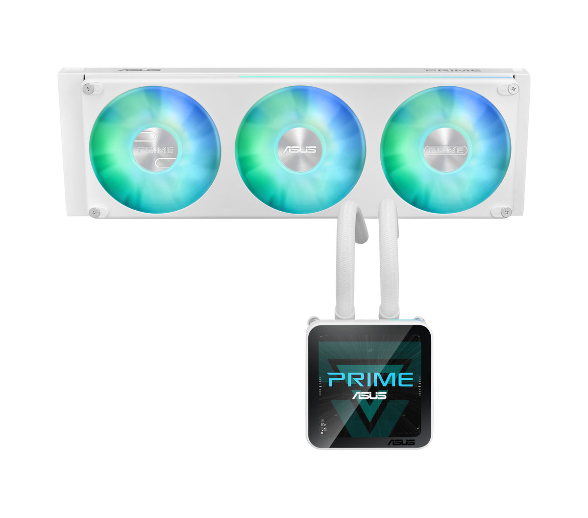 ASUS PRIME SLC II 360 ARGB LCD WHT Processeur Refroidisseur de liquide tout-en-un 12 cm Blanc 1 pièce(s)