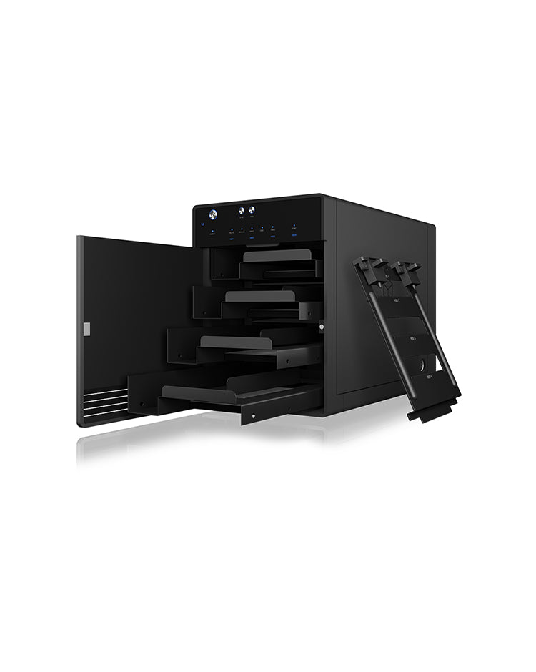 ICY BOX IB-3740-C31 Boîtier disque dur/SSD Noir 2.5/3.5"
