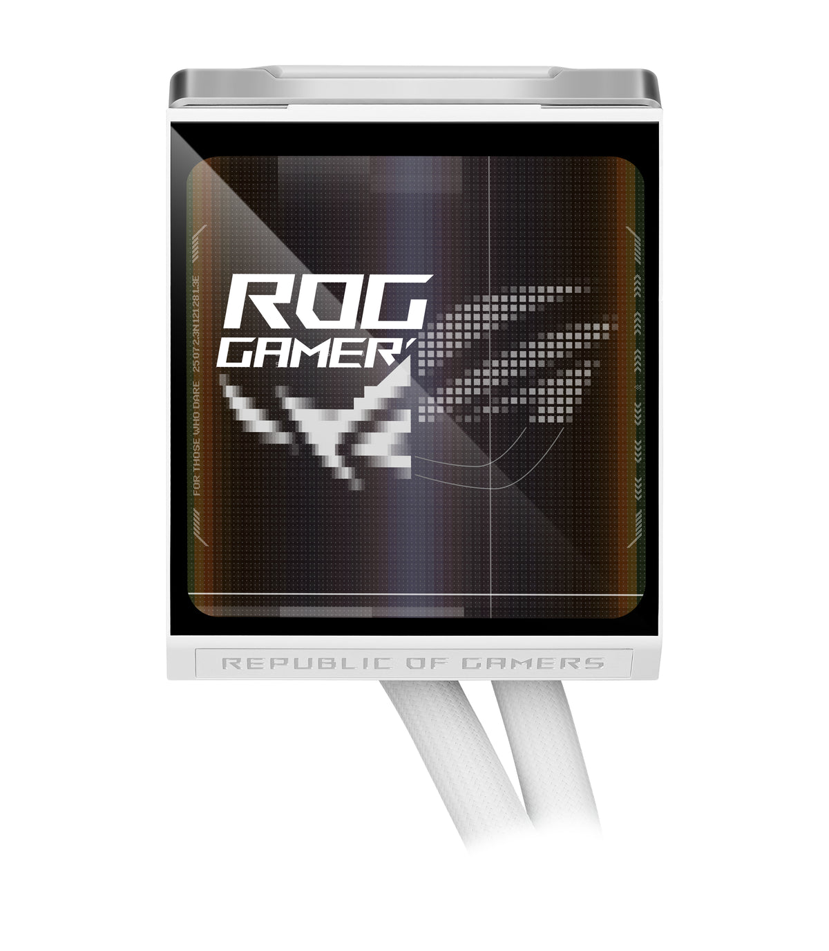 ASUS ROG Strix LC IV 360 ARGB LCD White Edition, Kit de Refroidissement Liquide, Ventilateurs 12 cm, Blanc