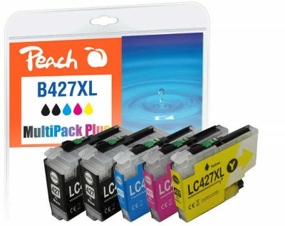 Peach Cartouches d'Encre Compatibles PI500-402 XL, Pack de 6, Noir, Cyan, Magenta, Jaune