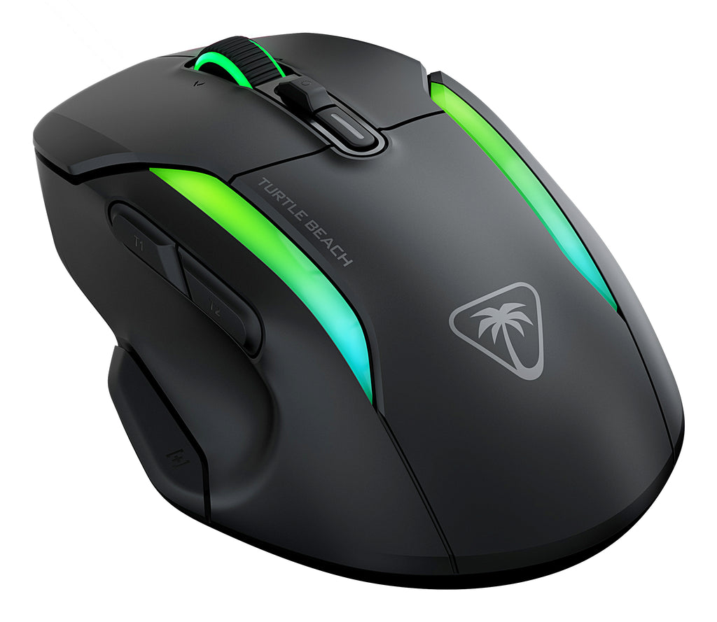 Turtle Beach Kone II Air Souris Gaming Sans Fil RGB Ergonomique, 26 000 DPI, Batterie 350h, Molette 4D Free-Spin, Noir