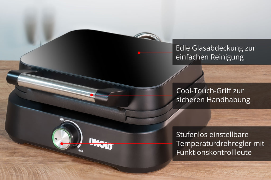Unold 48275 moule à gauffres 2 gauffre(s) 1500 W Noir