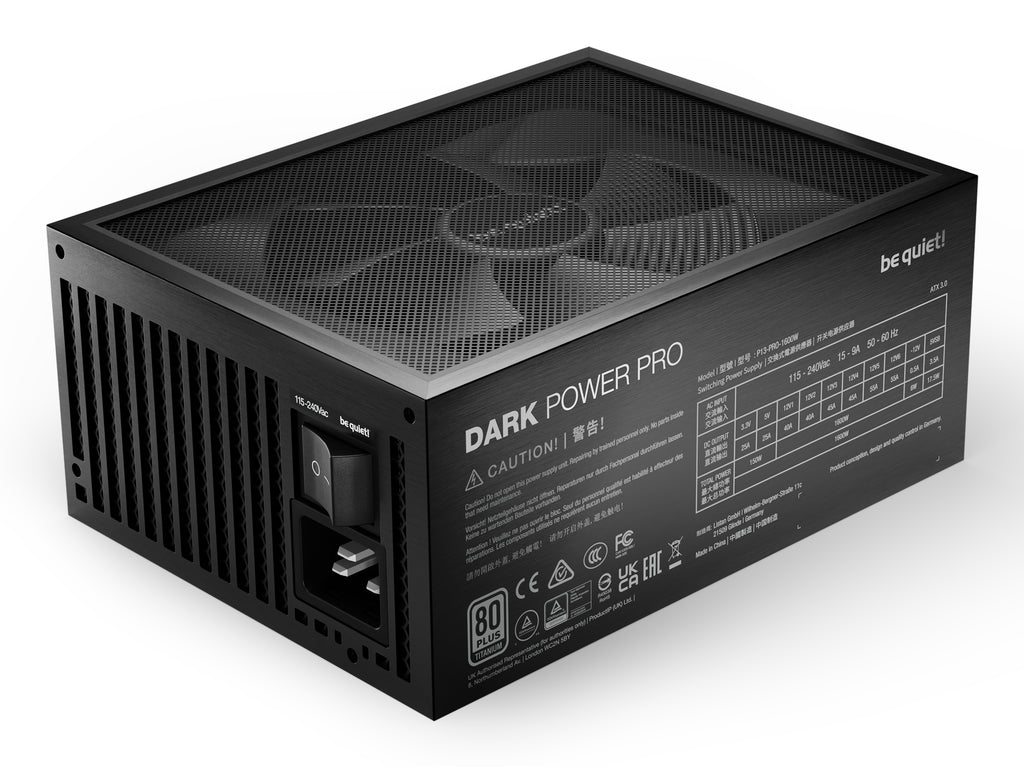 be quiet! Dark Power Pro 13 1600 W Alimentation ATX 3.1 80 Plus Titanium