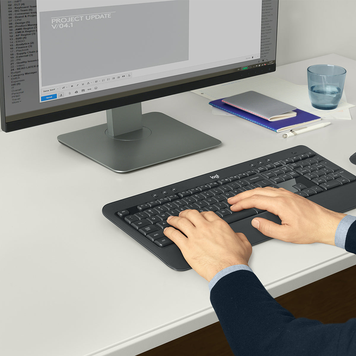 Logitech MK540 Advanced Ensemble Clavier et Souris Sans Fil, Disposition US International