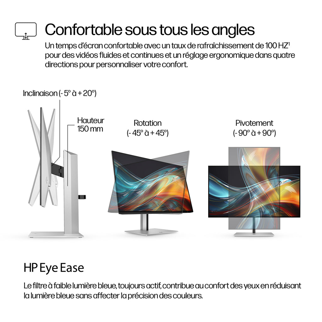 HP Series 7 Pro 724pf Écran Full HD 23,8 pouces Sans PVC