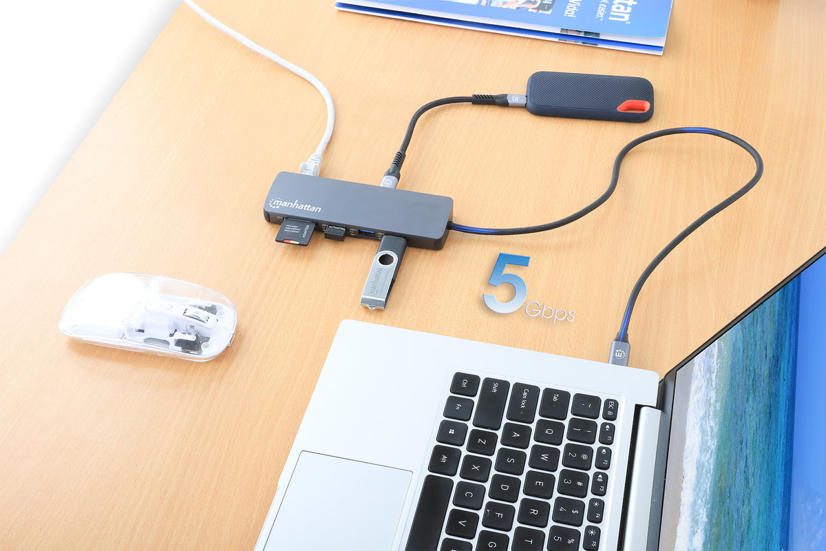 Manhattan USB-C 3.2 Gen 1 Dockingstation - vue 3