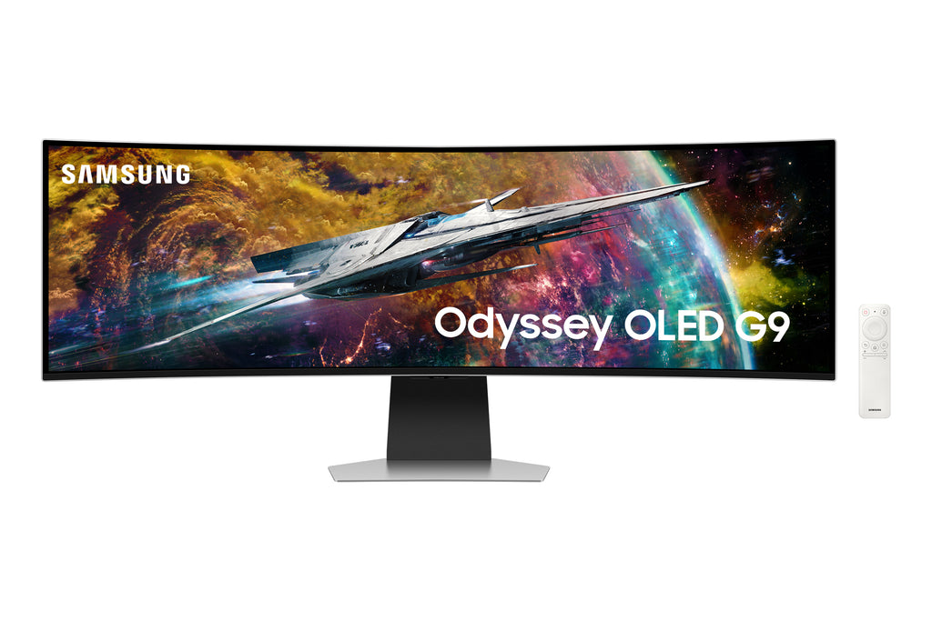 Samsung Samsung G95SC écran plat de PC 124,5 cm (49") 5120 x 1440 pixels Dual QHD OLED Argent