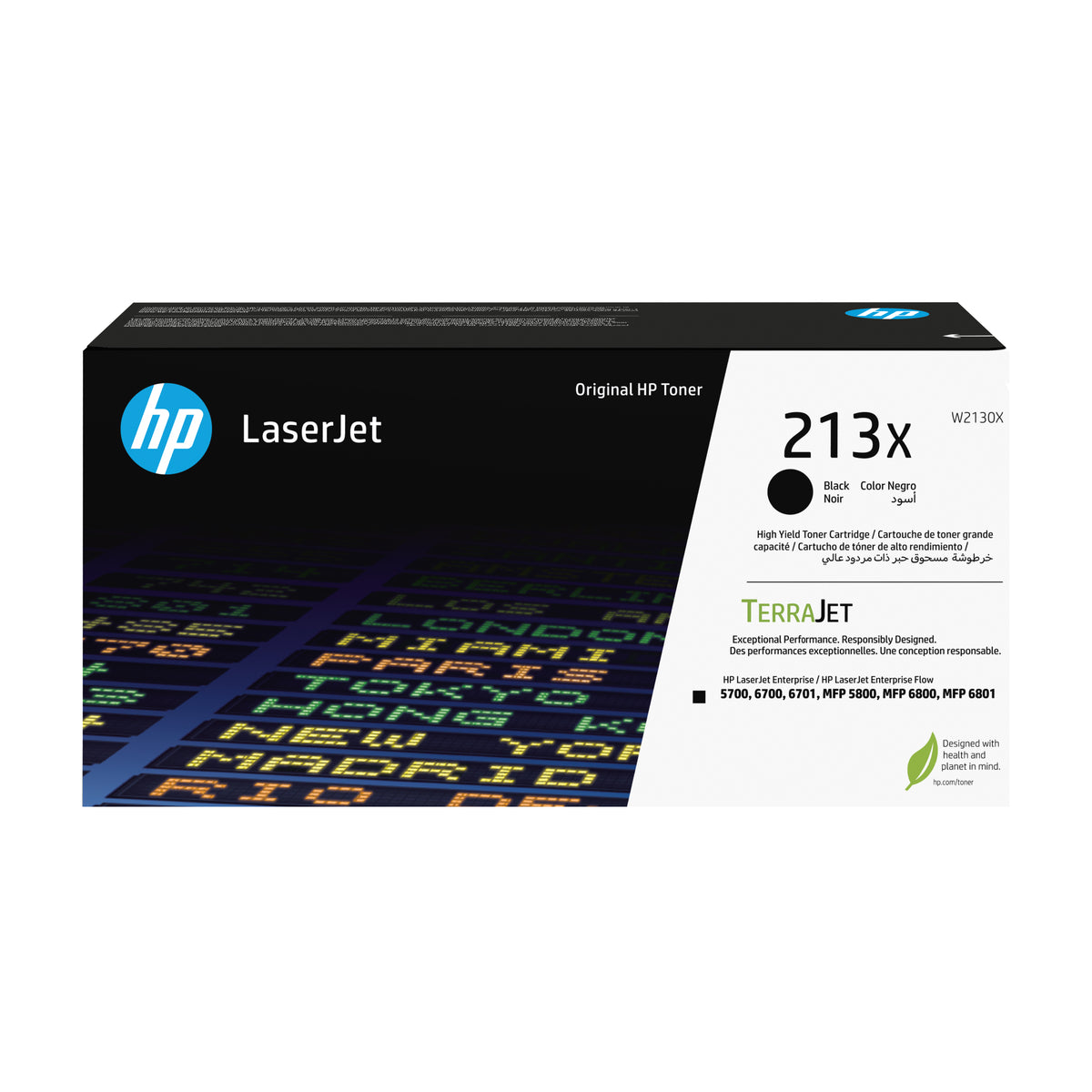 HP 213X Toner LaserJet Authentique, Grande Capacité, Noir