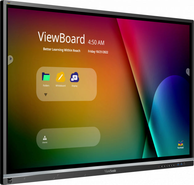Viewsonic IFP5550-5 Tableau Blanc Interactif 55" 4K UHD 3840 x 2160 Écran Tactile Noir HDMI