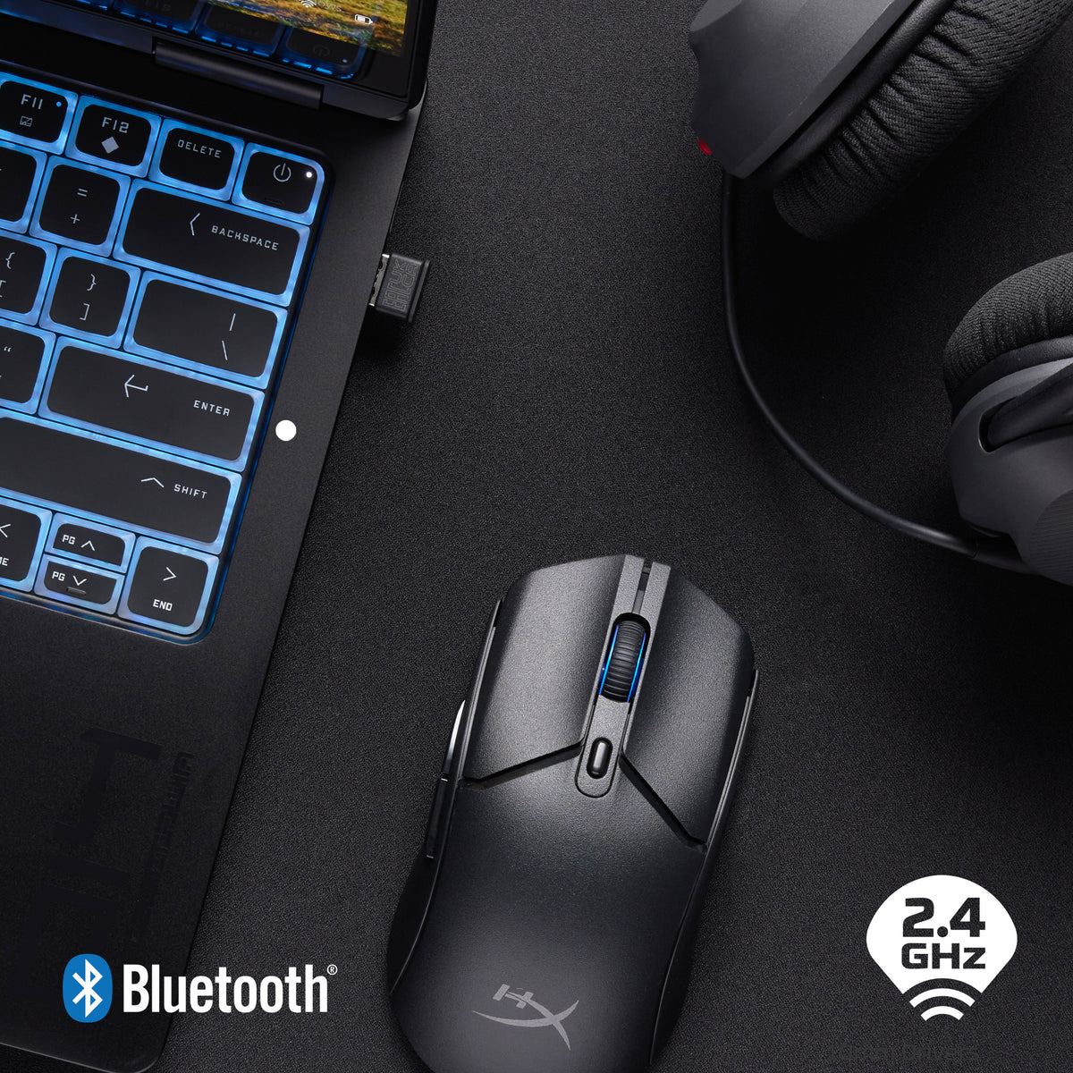 HyperX Pulsefire Haste 2 Core sf - Souris gamer (noir/noir)