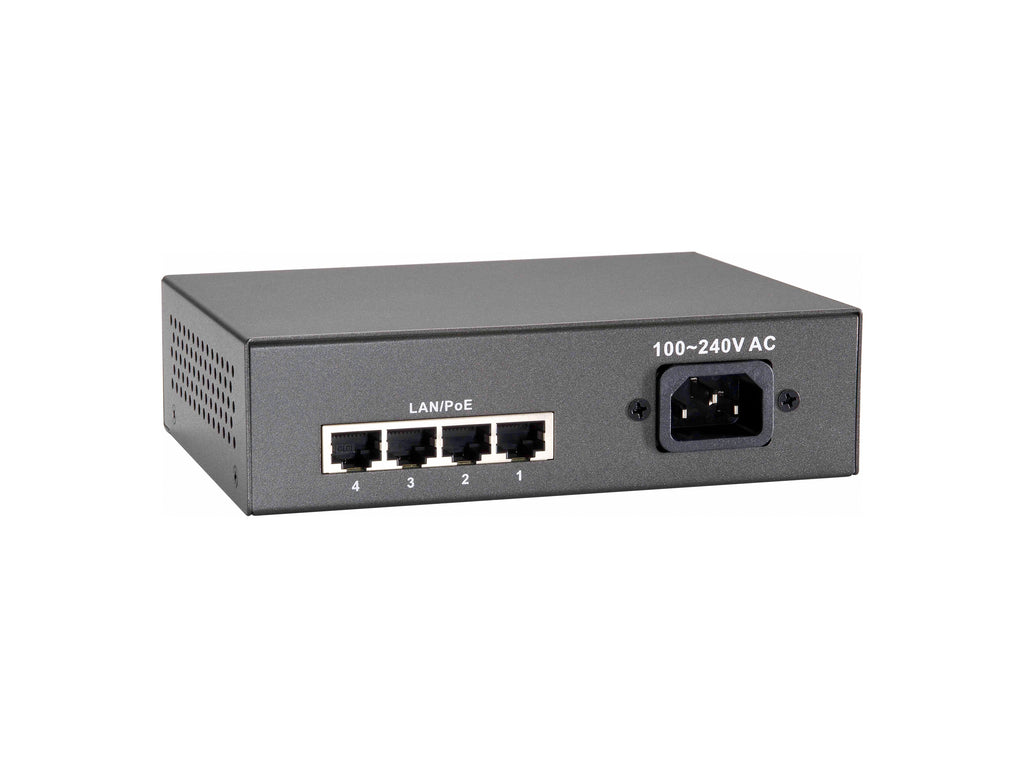 LevelOne FEP-0511 Commutateur Réseau Fast Ethernet 10/100 PoE, 5 Ports RJ-45, Gris