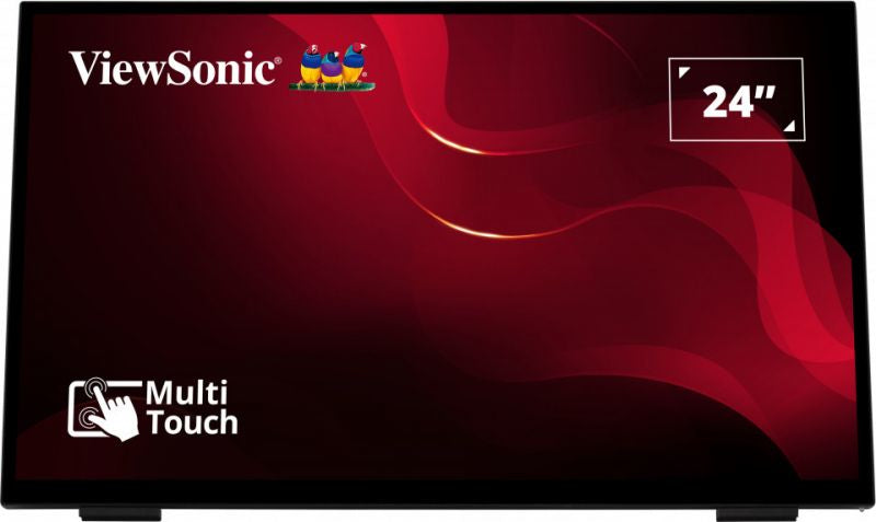 Viewsonic TD2465 Écran d'affichage dynamique Écran plat interactif 61 cm (24") LED 250 cd/m² Full HD Noir Écran tactile
