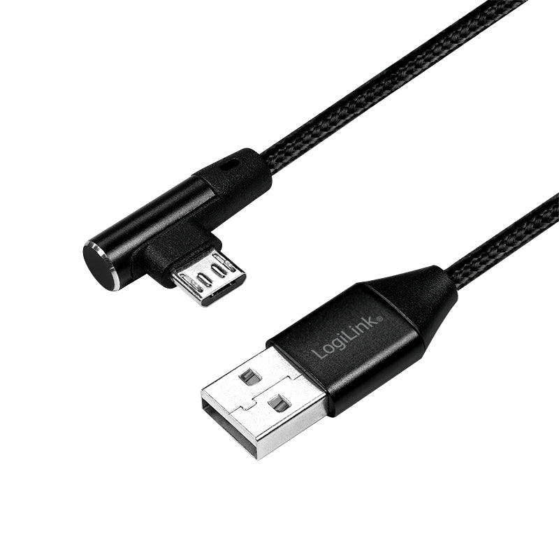 LogiLink CU0142 câble USB USB 2.0 0,3 m USB A Micro-USB B 0,48 Gbit/s Noir