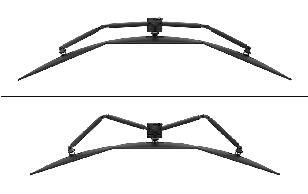 Neomounts DS60-600BL3 Support d'écran à fixer 10-27" - Quickfix - arrêt 180°