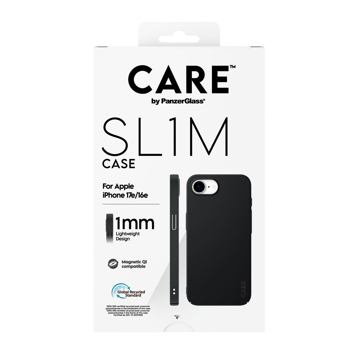 PanzerGlass CARE SL1M Coque Noire avec MagSafe pour iPhone 17e et 16e - vue 3
