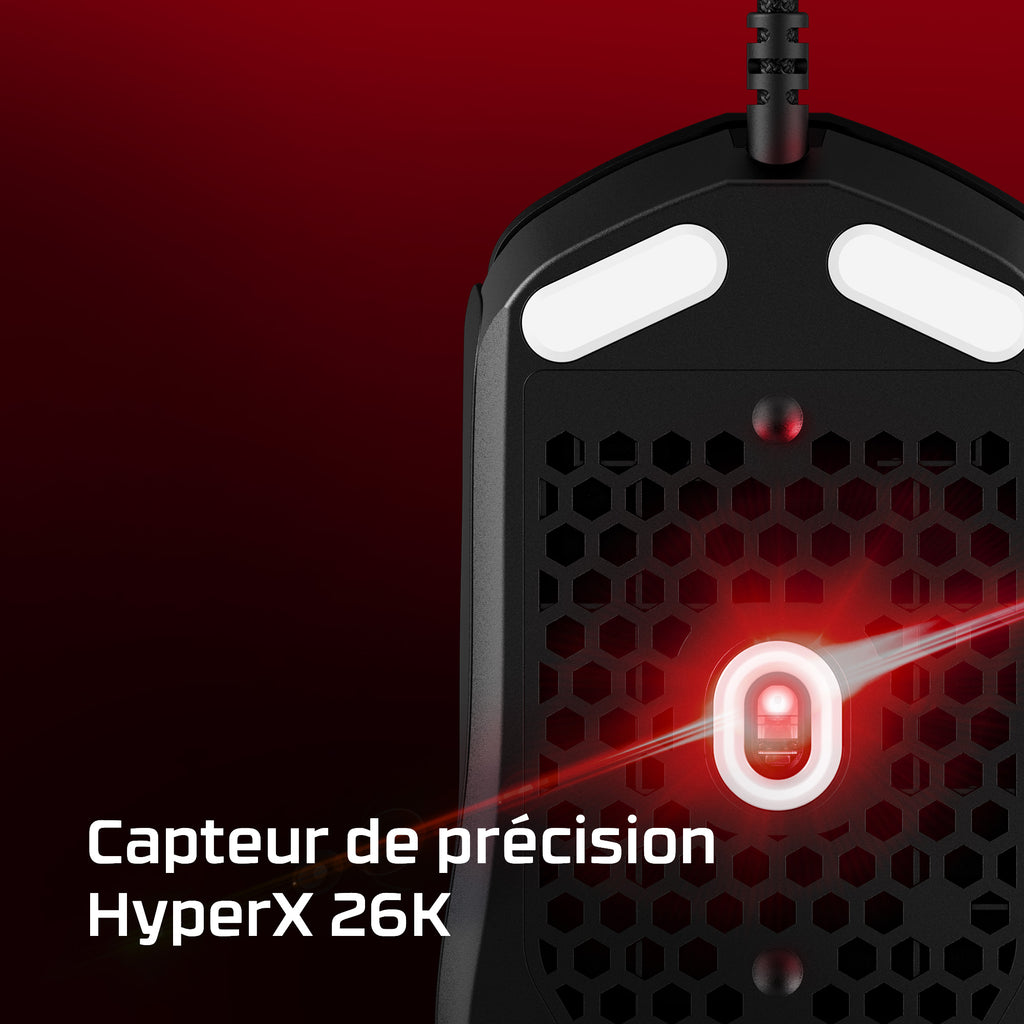 HyperX Pulsefire Haste 2 - Souris gaming (blanc)