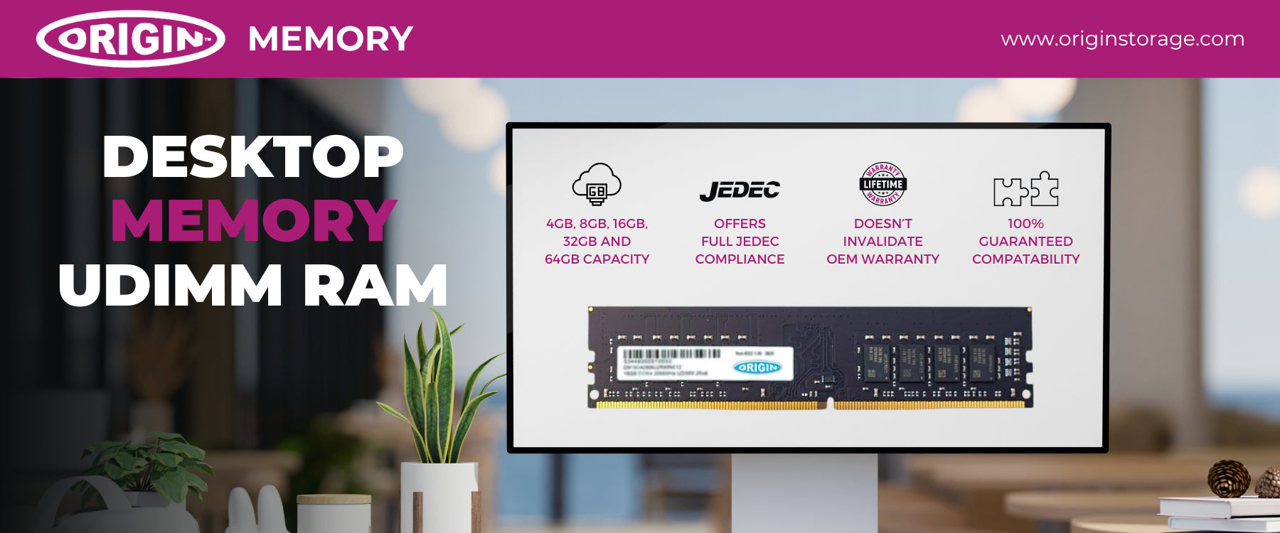 Origin Storage OM32G55600U1RX8NE11 module de mémoire 32 Go 1 x 32 Go DDR5 288-pin DIMM