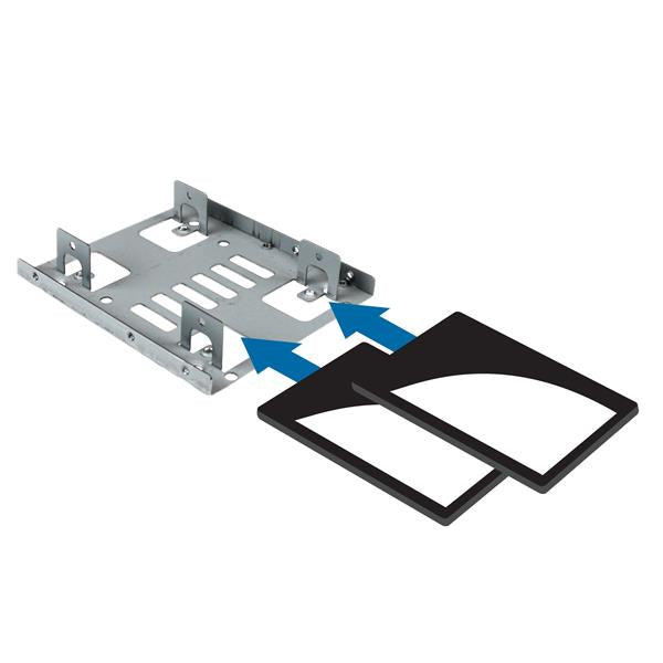 StarTech.com Kit de Montage pour 2 Disques Durs 2,5" SATA dans Baie 3,5", BRACKET25X2