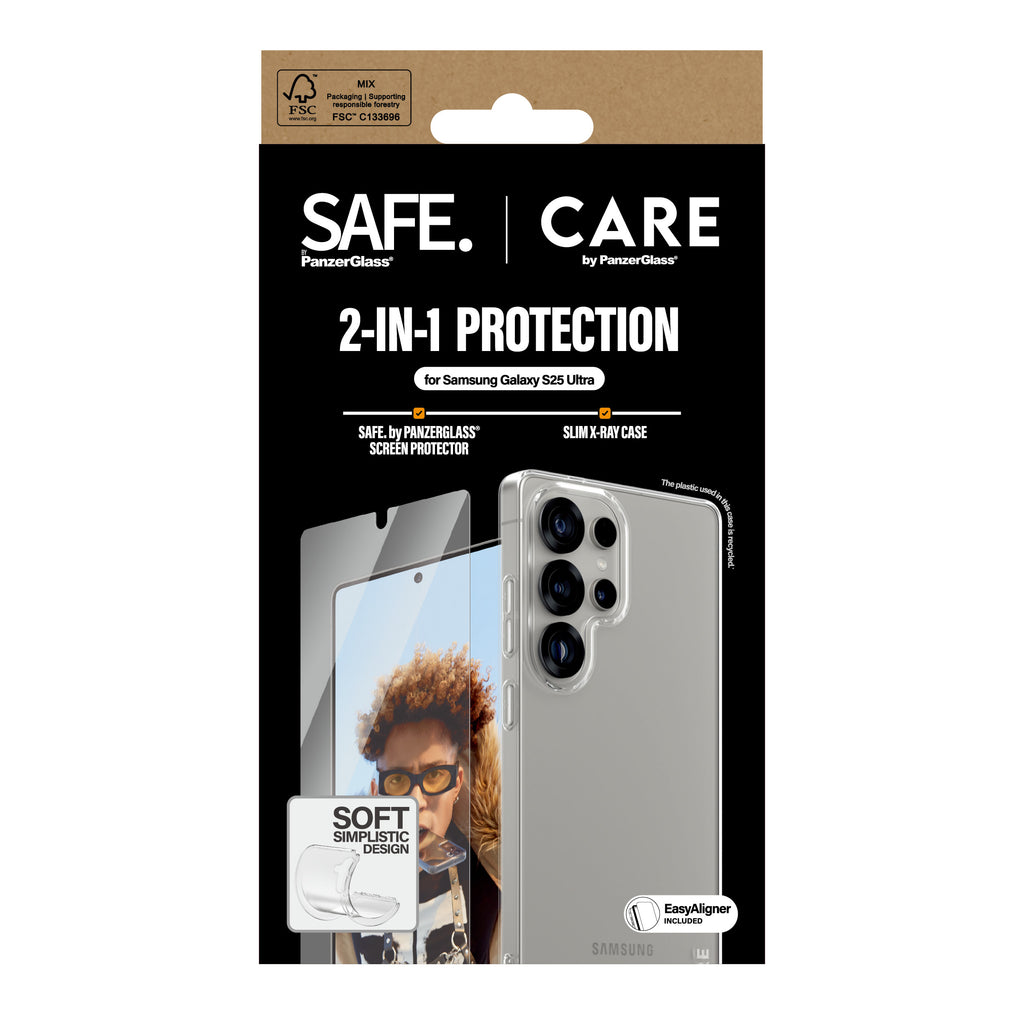 PanzerGlass PanzerGlass CARE™ by ® 2-in-1 Bundle Samsung Galaxy S25 Ultra Protection d'écran transparent 1 pièce(s)