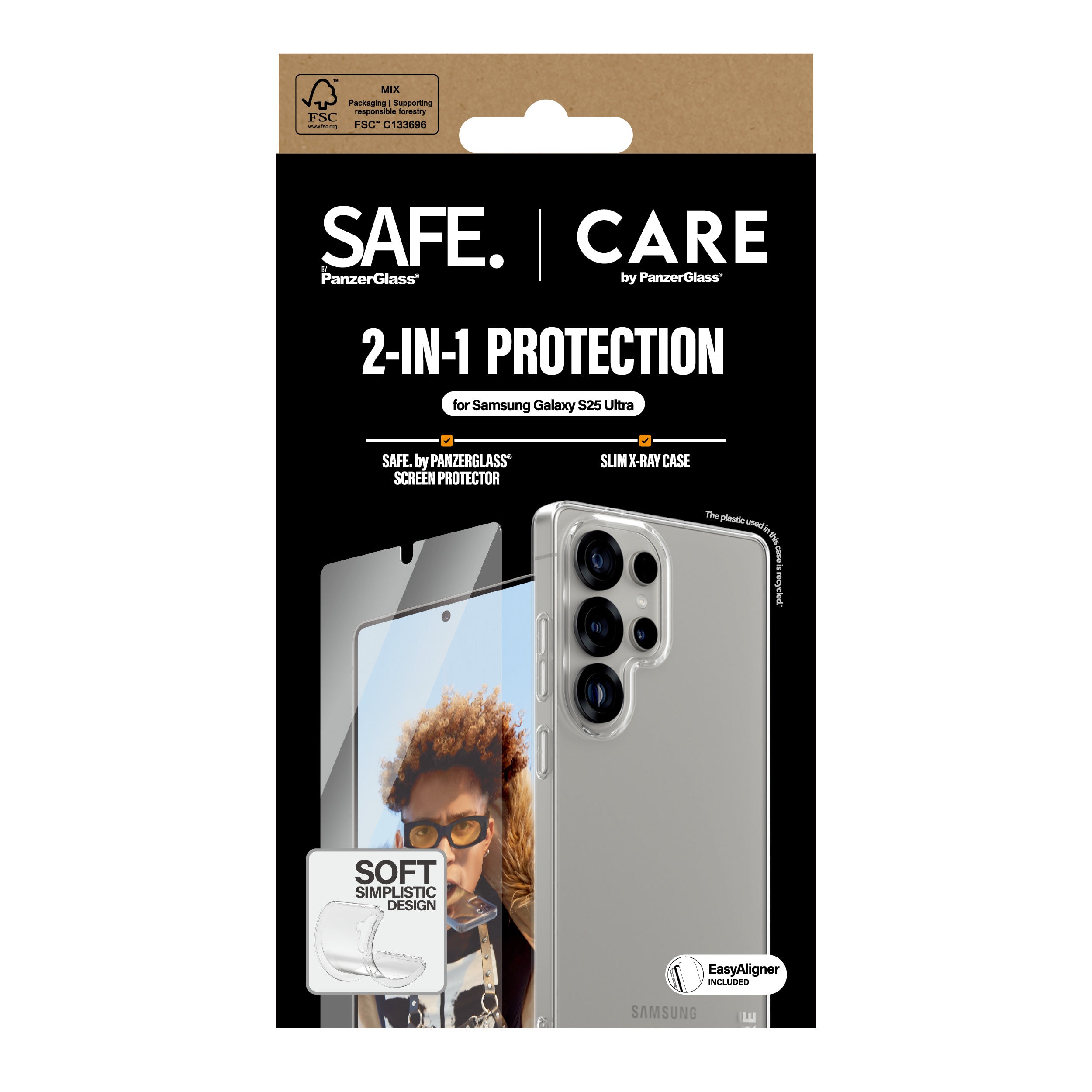 PanzerGlass PanzerGlass CARE™ by ® 2-in-1 Bundle Samsung Galaxy S25 Ultra Protection d'écran transparent 1 pièce(s)