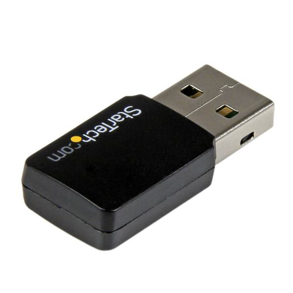 StarTech.com Mini adaptateur USB 2.0 réseau sans fil AC600 double bande - Clé USB WiFi 802.11ac 1T1R - vue 2