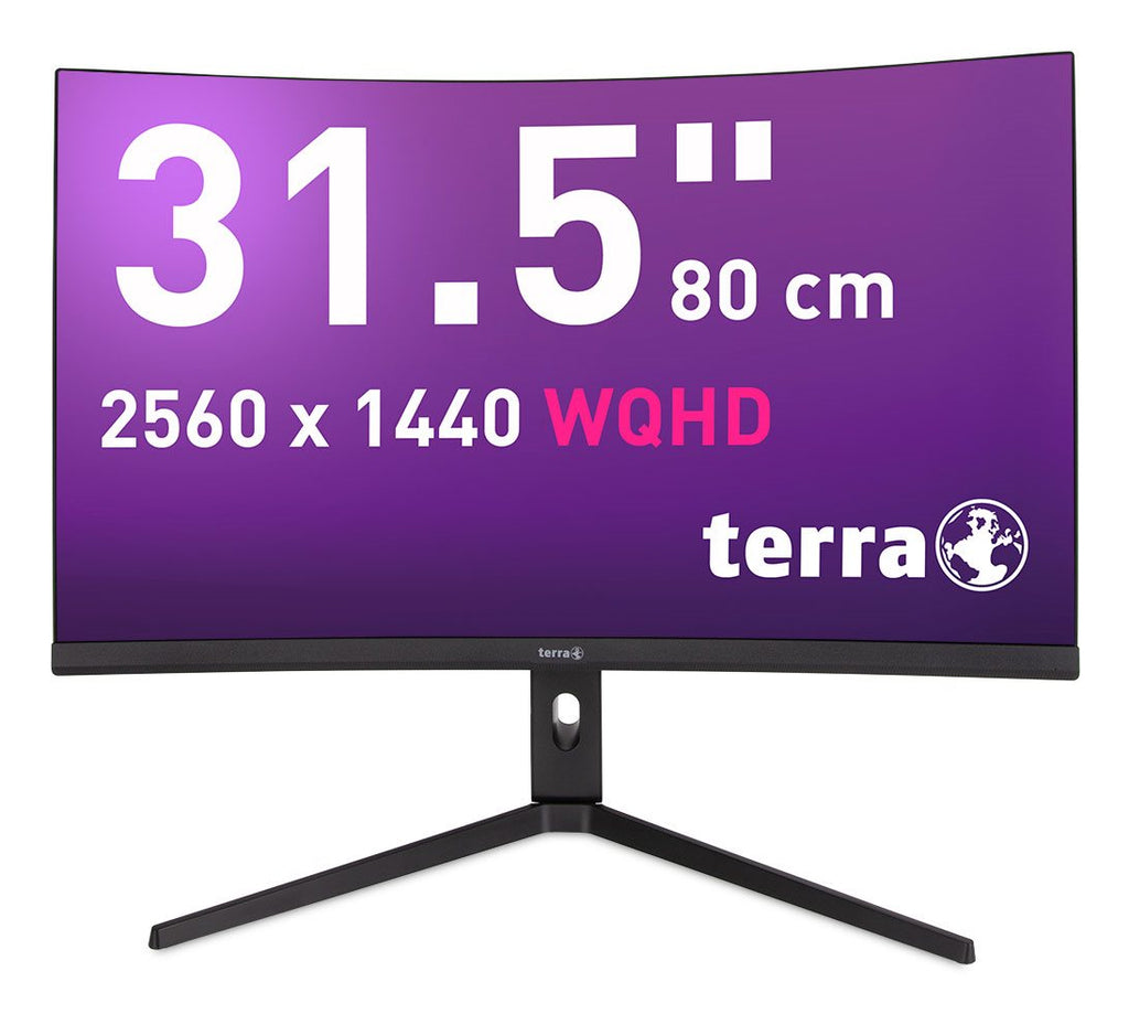 TERRA 3285W écran plat de PC 80 cm (31.5") 2560 x 1440 pixels Wide Quad HD LCD Noir
