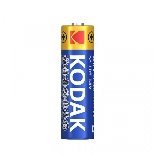 Kodak Alkaline Batteries Max Alkaline, AA / LR6, 8-Pack