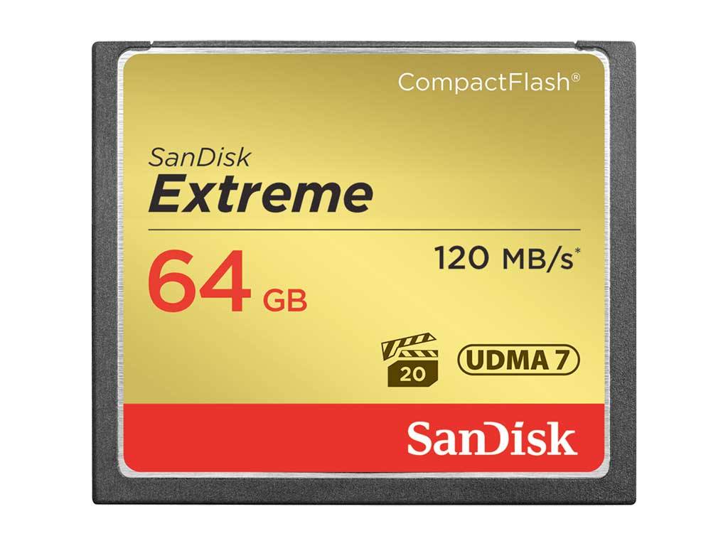 ∆SanDisk Compact Flash Extreme 64GB 120MB/s