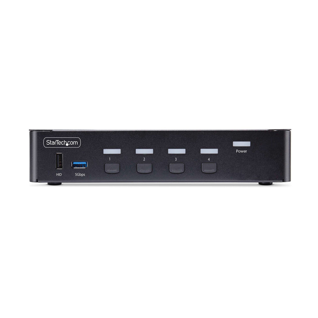StarTech.com Switch KVM DisplayPort 4 Ports 8K 60Hz 4K 144Hz DisplayPort 1.4 USB 3.0