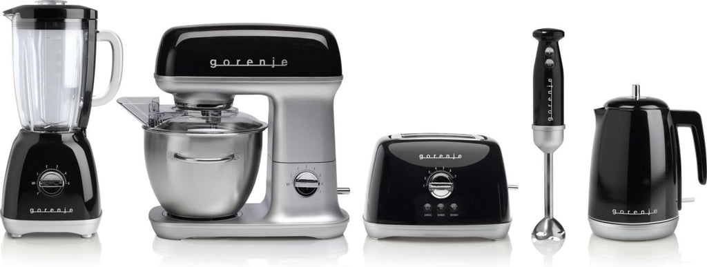 Gorenje MMC1000RLBK robot de cuisine 1000 W 4,5 L Noir, Métallique
