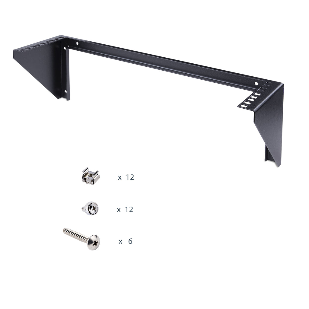 StarTech.com Rack Vertical 19" 3U à Montage Mural, Support pour Panneau de Brassage, Capacité 68kg