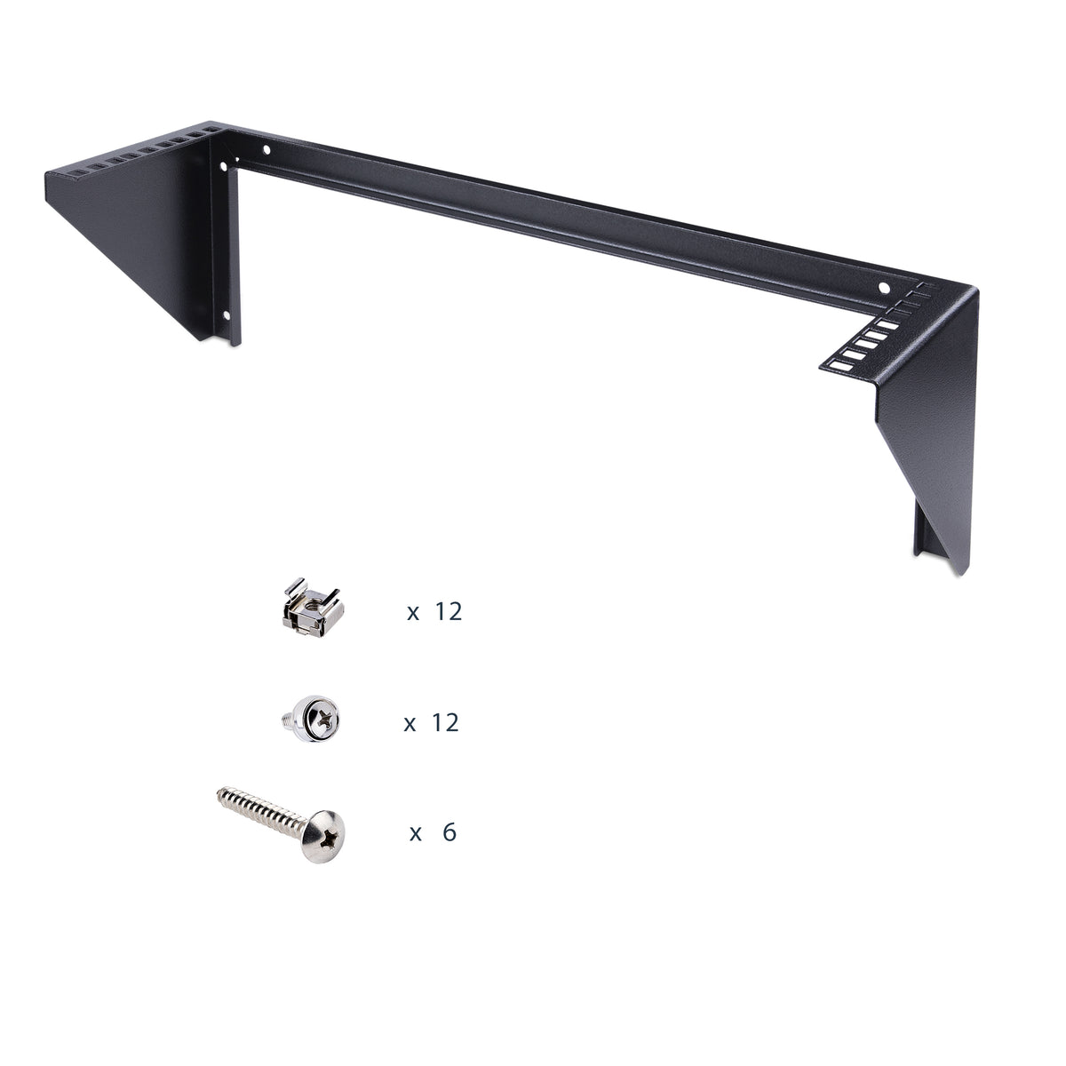 StarTech.com Rack Vertical 19" 3U à Montage Mural, Support pour Panneau de Brassage, Capacité 68kg