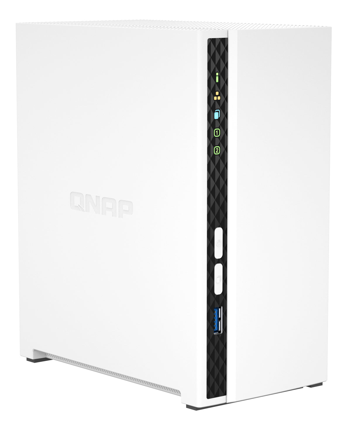QNAP TS-233 Serveur de Stockage NAS Tower ARM Cortex-A55 2 Go Blanc
