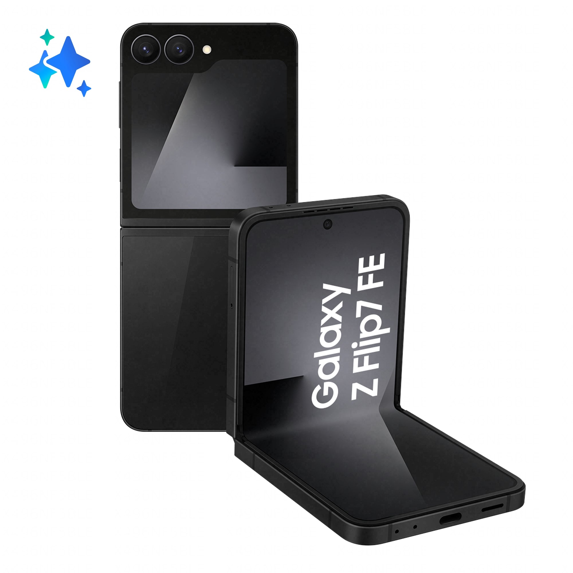 Samsung Galaxy Z Flip7 FE 17 cm (6.7") 5G 8 Go 256 Go 4000 mAh Noir