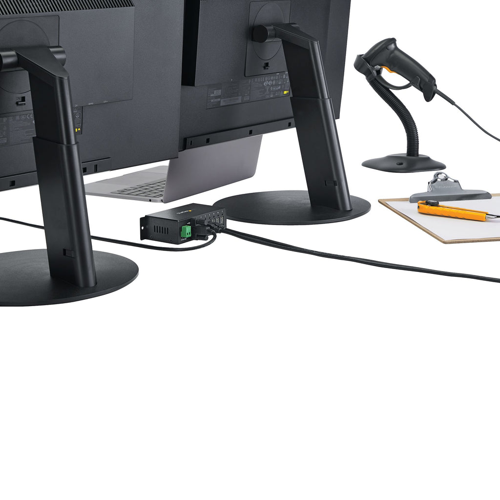 StarTech.com Hub USB Industriel Robuste 7 Ports, Montable Rail DIN