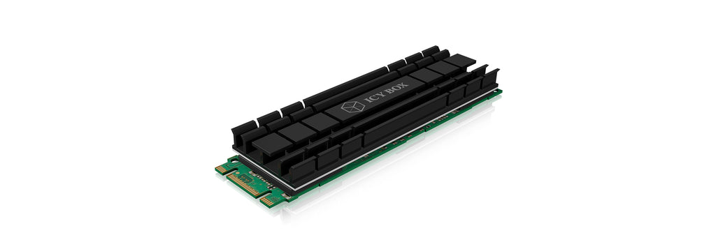 ICY BOX IB-M2HS-701 M.2 NVMe SSD Dissipateur thermique/Radiateur Noir 1 pièce(s)