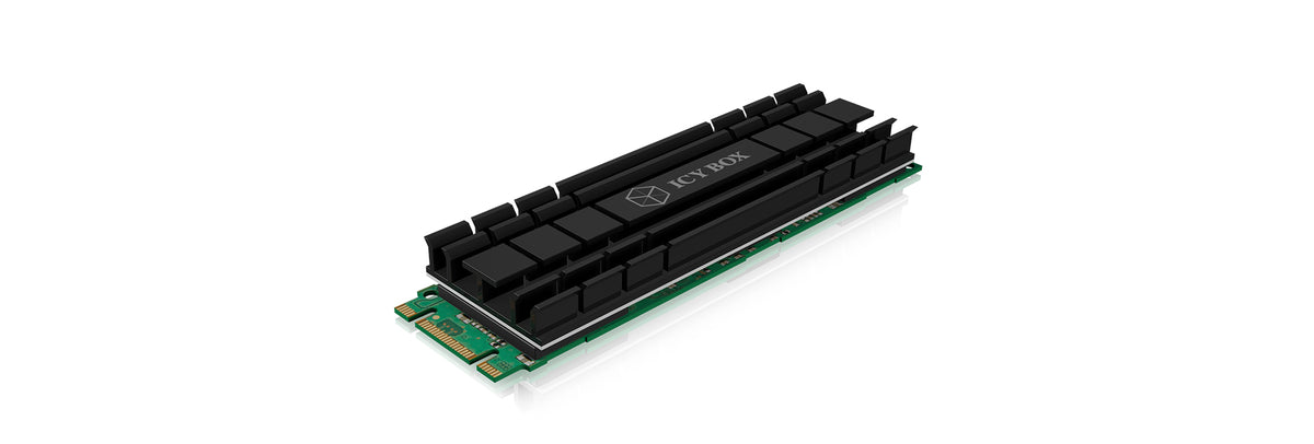 ICY BOX IB-M2HS-701 M.2 NVMe SSD Dissipateur thermique/Radiateur Noir 1 pièce(s)