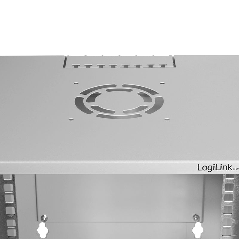 LogiLink W66Z30G étagère 6U Rack monté sur le mur Gris