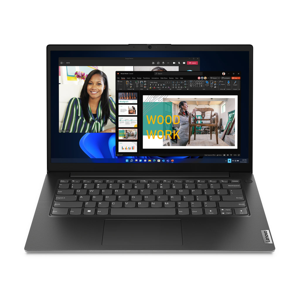 Lenovo V14 G4 ABP AMD Ryzen™ 7 7730U Ordinateur portable 35,6 cm (14") Full HD 16 Go DDR4-SDRAM 512 Go SSD Wi-Fi 6 (802.11ax) Windows 11 Home Nordique Noir