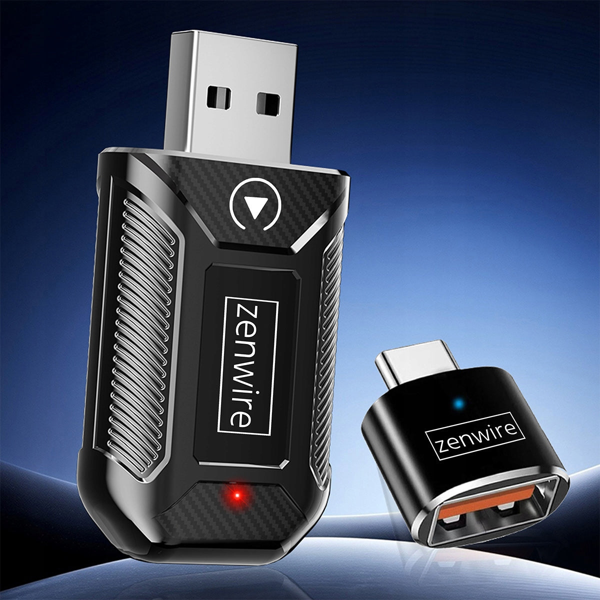 Mini-adaptateur CarPlay/Android Auto sans fil CarLink Audio USB/USB-C 10 m Zenwire M30