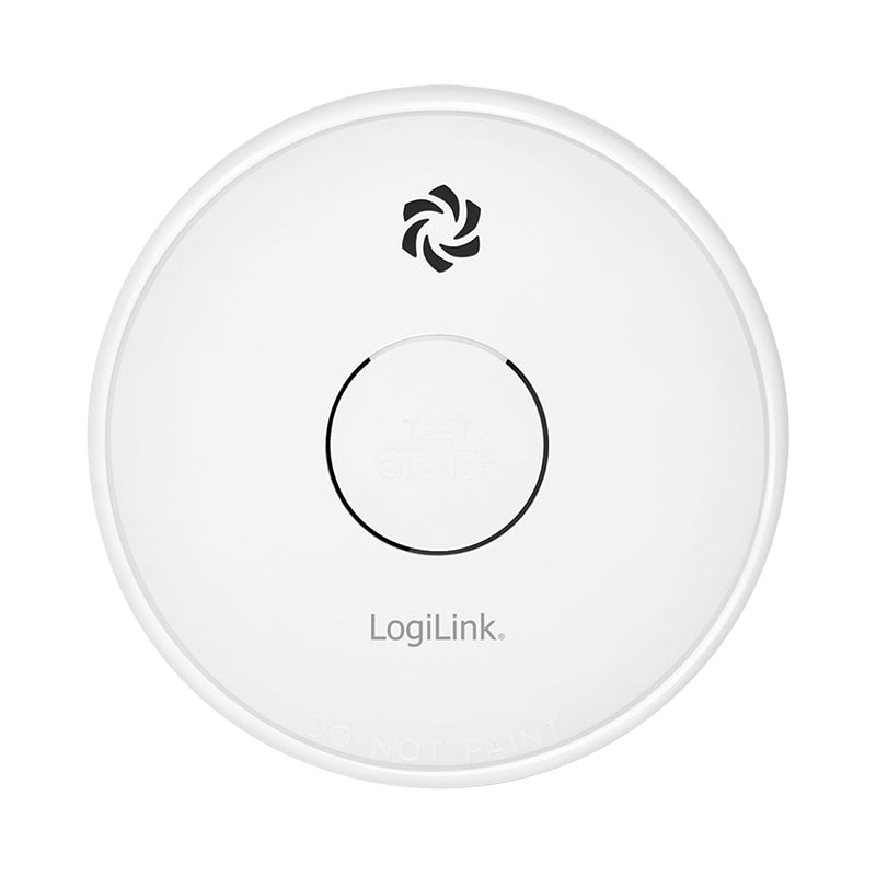 LogiLink SC0015 Détecteur de Fumée Photoélectrique à Réflexion, Filaire, Blanc