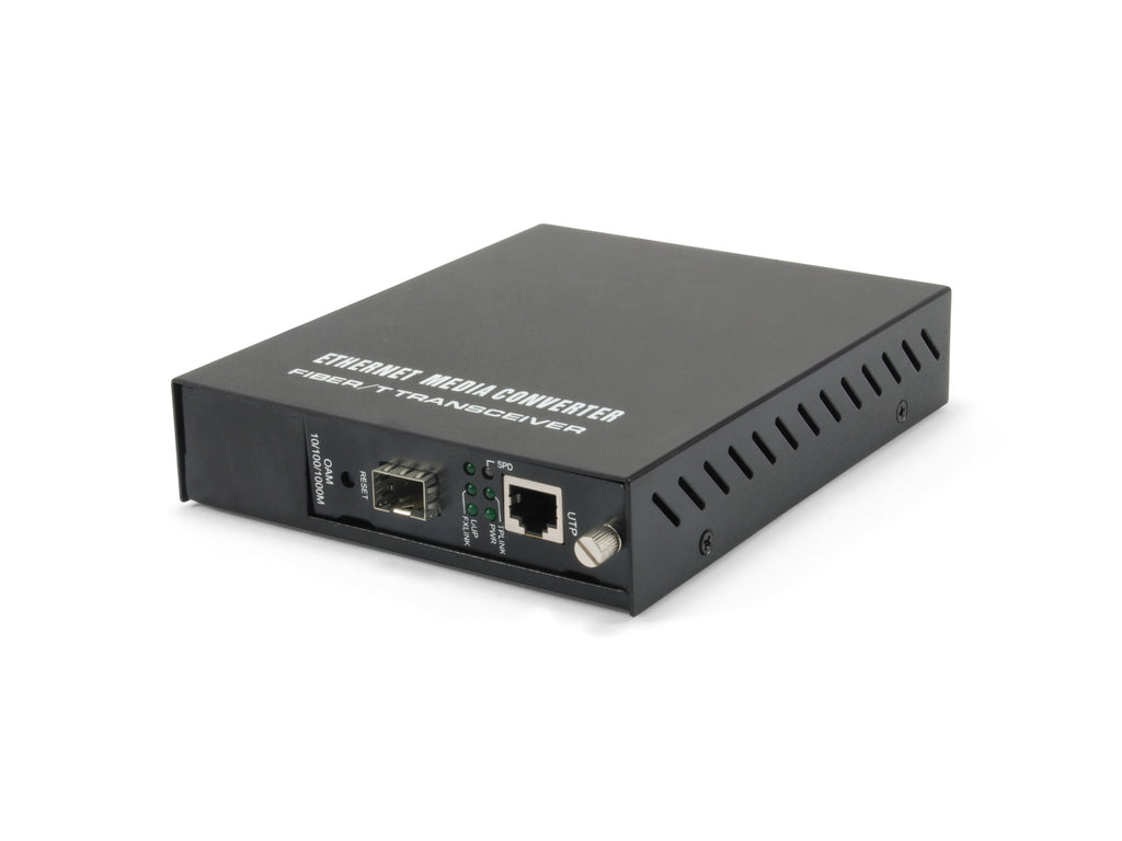 LevelOne GVM-1000 convertisseur de support réseau 1000 Mbit/s Noir - vue 2