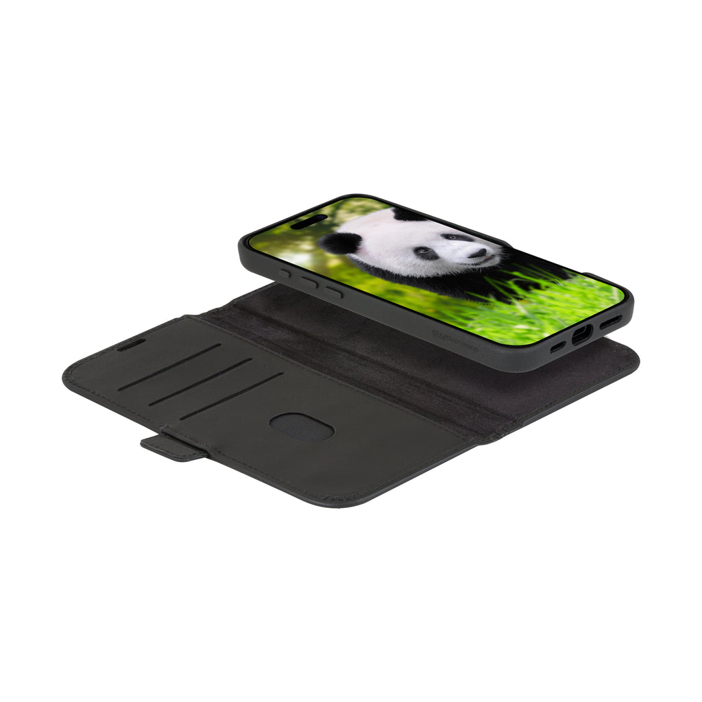 dbramante1928 Lynge MagSafe Coque Folio pour iPhone 16 Plus 6.7", Noir