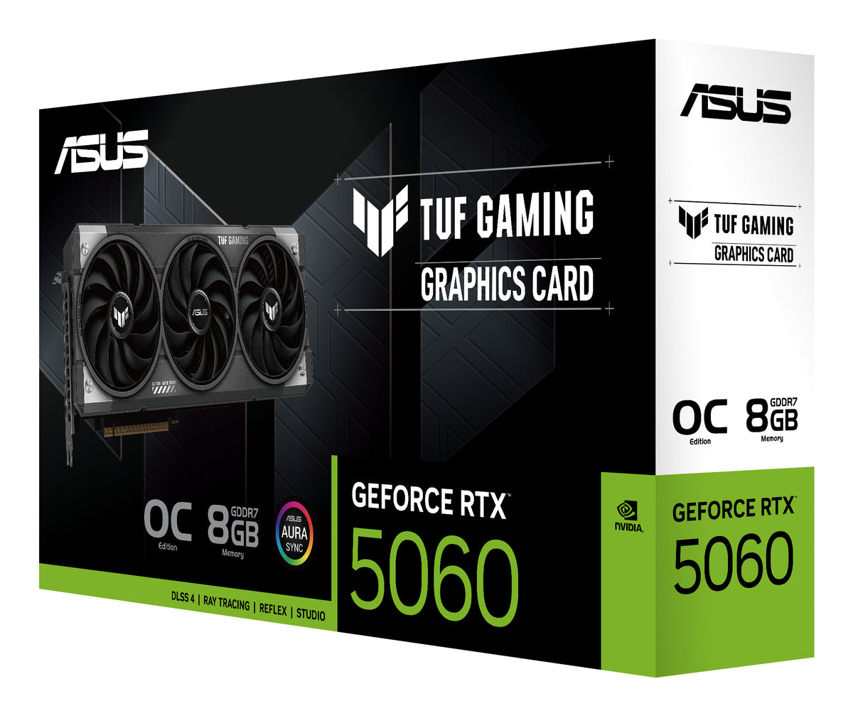 ASUS TUF Gaming GeForce RTX 5060 8 Go GDDR7 TUF-RTX5060-O8G-GAMING