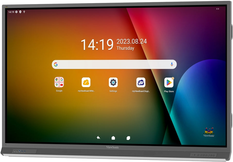 Viewsonic IFP7552-2F tableau blanc interactif 190,5 cm (75") 3840 x 2160 pixels Écran tactile Noir HDMI
