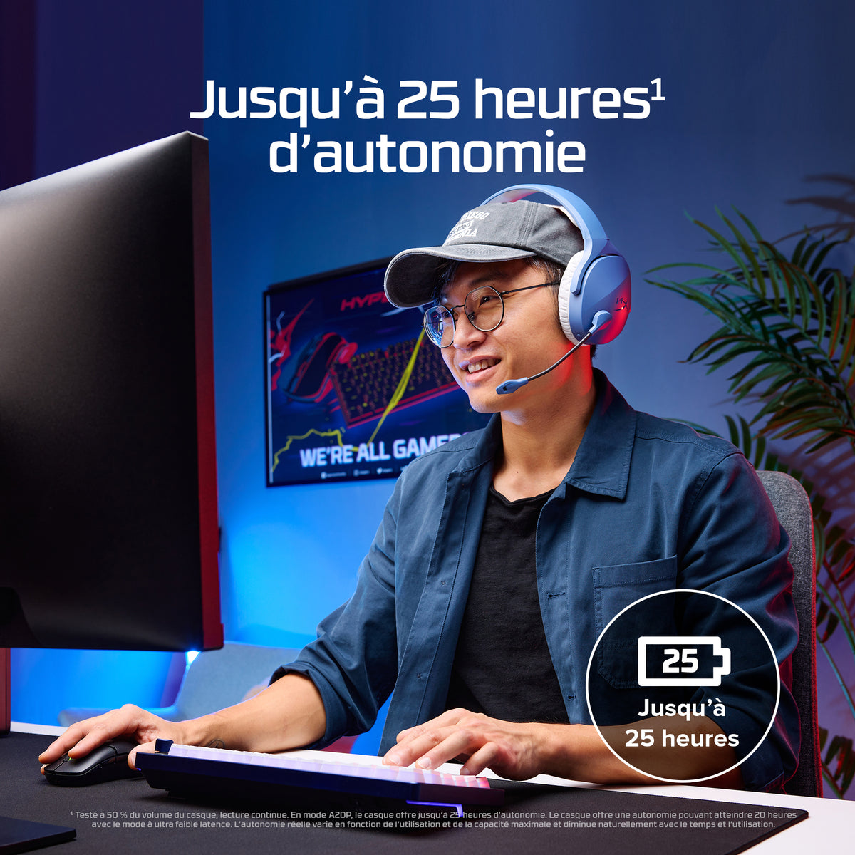 Casque de Jeu Sans Fil HyperX Cloud Jet, Noir