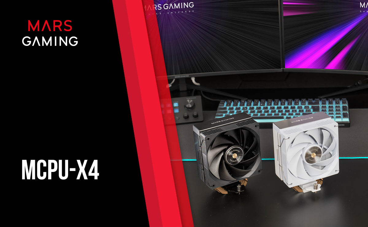 Mars Gaming MCPU-X4 Processeur Refroidisseur d'air 12 cm Noir 1 pièce(s)