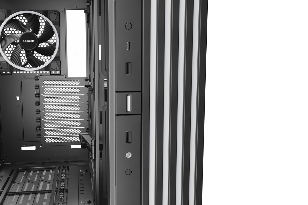 be quiet! Light Base 900 FX Noir | Boîtier PC ARGB vitré, Mini ITX / Micro ATX / ATX / E-ATX / XL-ATX, 4 ventilateurs Light Wings 140 mm PWM