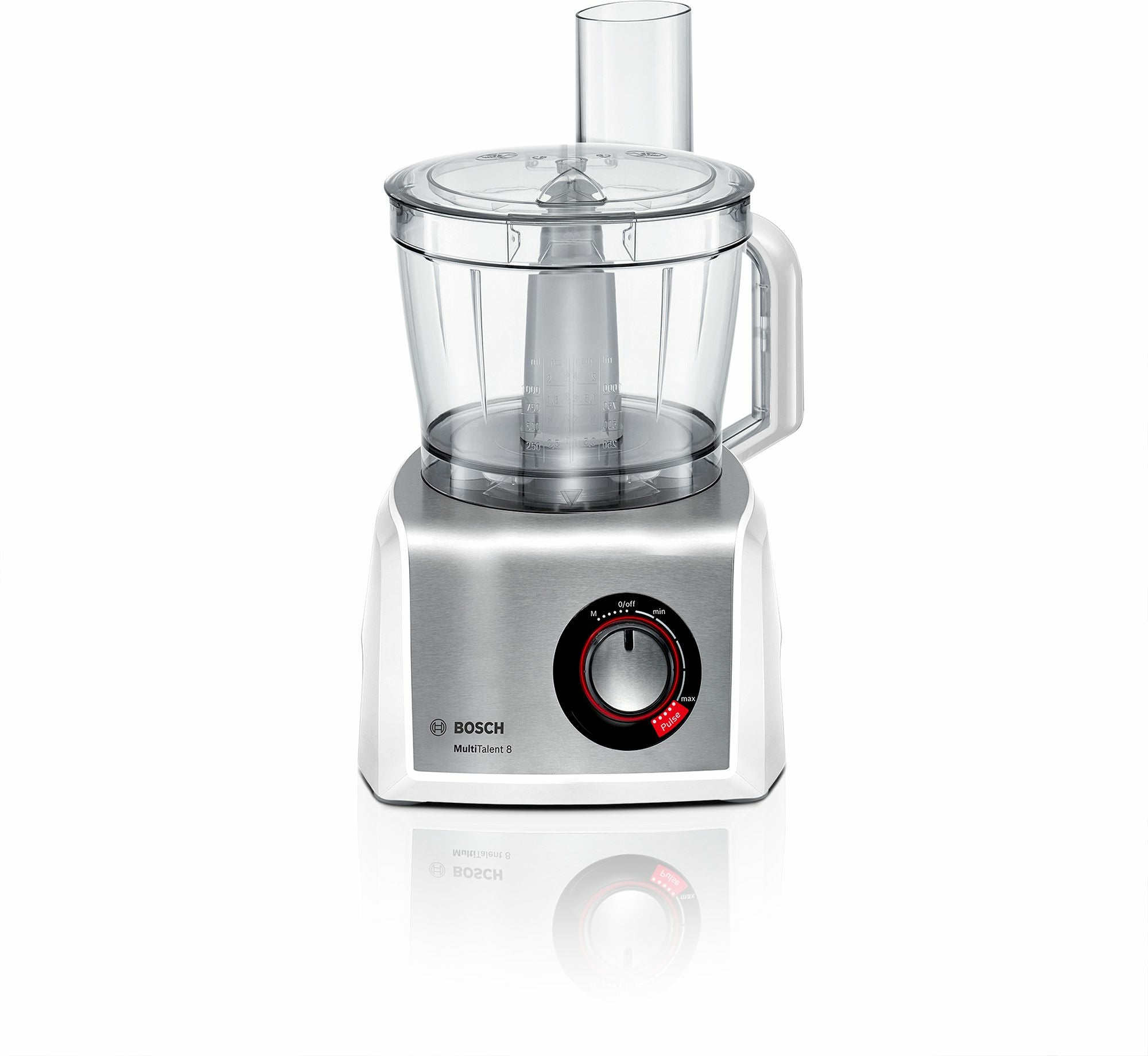 Bosch Bosch MC812S814 robot de cuisine 1250 W 3,9 L Acier inoxydable, Blanc