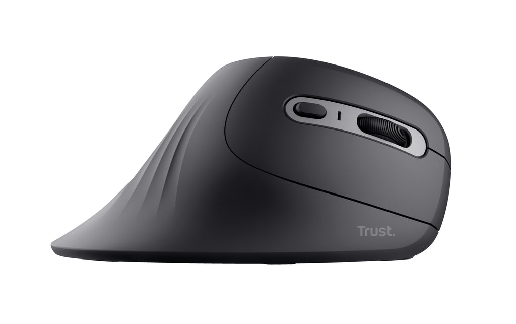 Trust Verro Souris Bureau Ergonomique Verticale Sans Fil RF Optique 1600 DPI pour Droitier